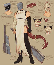 regular style, simple humanoid