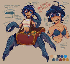 regular style, complex humanoid