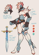 regular style, complex humanoid