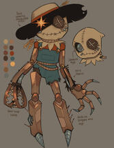 chibi style, complex mech