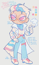 chibi style, simple humanoid